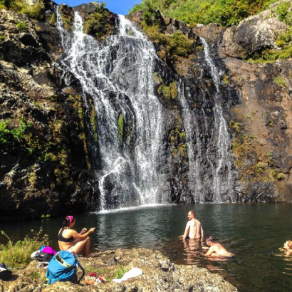 Hiking The Tamarind Falls  at “7 Cascades”