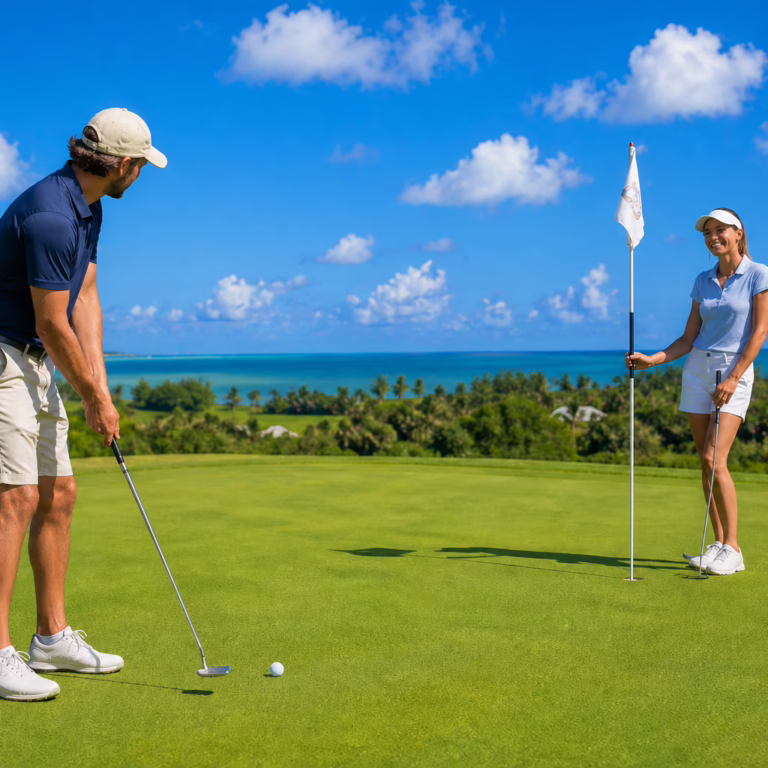 Golf packages in Mauritius featuring a luxury championship golf course